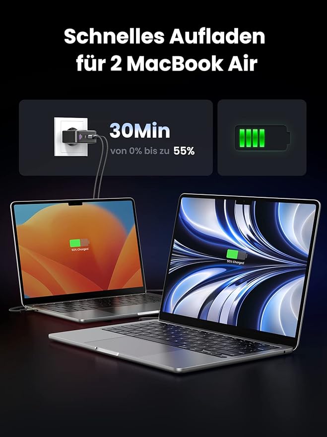 UGREEN Nexode 100W USB C Ladegerät GaN USB C Netzteil 4 Ports Charger PD Ladegerät mit PPS kompatibel mit MacBook Pro, iPhone 15 Pro Max/15 Pro/14 Pro/14 Pro Max, iPad Pro, S23 Ultra, S23+ usw UGREEN Nexode 100W USB C Ladegerät GaN USB C Netzteil 4 Ports Charger PD Ladegerät mit PPS kompatibel mit MacBook Pro, iPhone 15 Pro Max/15 Pro/14 Pro/14 Pro Max, iPad Pro, S23 Ultra, S23+ usw