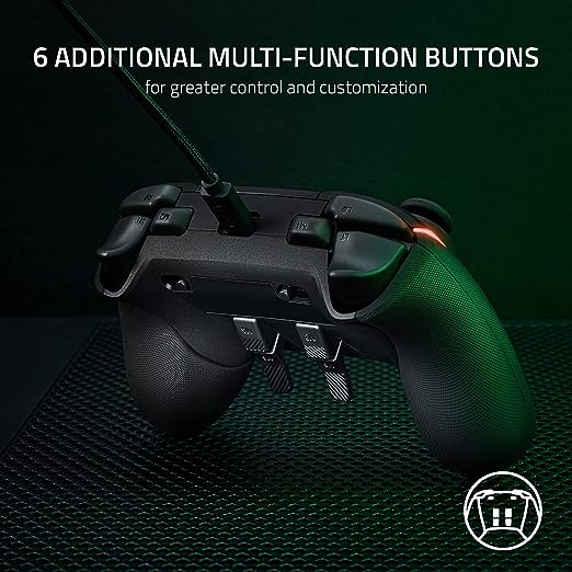 Razer Wolverine V2 Chroma Wired Gaming Pro Controller für Xbox Series X|S, Xbox One, PC: RGB-Beleuchtung, Remappable Buttons & Trigger, Mecha-Tacti