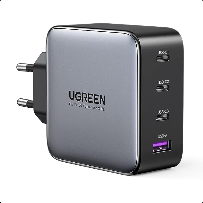 UGREEN Nexode 100W USB C Ladegerät GaN USB C Netzteil 4 Ports Charger PD Ladegerät mit PPS kompatibel mit MacBook Pro, iPhone 15 Pro Max/15 Pro/14 Pro/14 Pro Max, iPad Pro, S23 Ultra, S23+ usw UGREEN Nexode 100W USB C Ladegerät GaN USB C Netzteil 4 Ports Charger PD Ladegerät mit PPS kompatibel mit MacBook Pro, iPhone 15 Pro Max/15 Pro/14 Pro/14 Pro Max, iPad Pro, S23 Ultra, S23+ usw