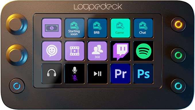 Loupedeck Live S - Die Konsole für volle Stream-Kontrolle, Produktivität und Content Creation. Mit anpassbaren LED-Touch-Buttons, Drehreglern und RGB-Tasten. Für Mac und Windows Loupedeck Live S - Die Konsole für volle Stream-Kontrolle, Produktivität und Content Creation. Mit anpassbaren LED-Touch-Buttons, Drehreglern und RGB-Tasten. Für Mac und Windows