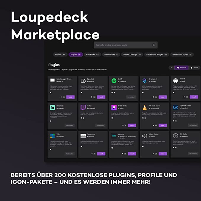 Loupedeck Live S - Die Konsole für volle Stream-Kontrolle, Produktivität und Content Creation. Mit anpassbaren LED-Touch-Buttons, Drehreglern und RGB-Tasten. Für Mac und Windows Loupedeck Live S - Die Konsole für volle Stream-Kontrolle, Produktivität und Content Creation. Mit anpassbaren LED-Touch-Buttons, Drehreglern und RGB-Tasten. Für Mac und Windows